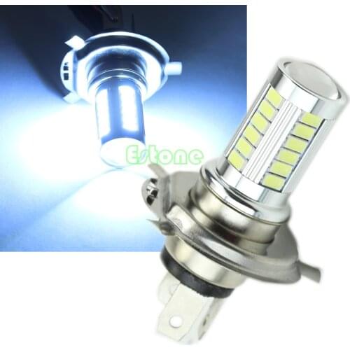 12V Super Bright H4 33-LED SMD White Car Fog Light Headlight Driving Lamp Bulb