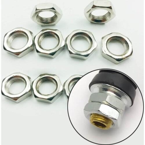 Tubeless Tire Valve Stem Hexagon Screws 12mm 8V1 for Motorcycle Scooter Moped Motorbike Wheel