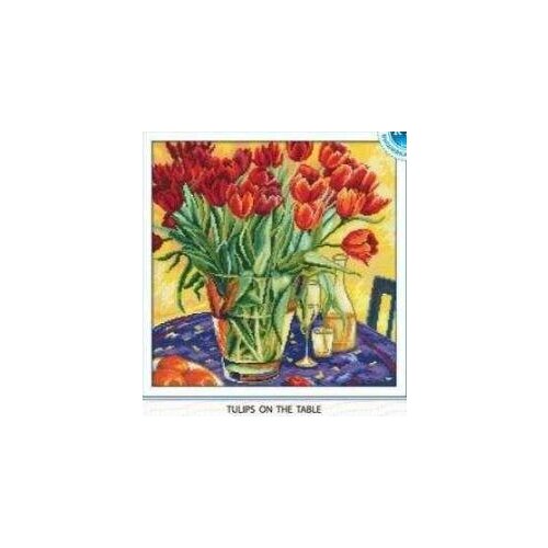 Gold Collection Counted Cross Stitch Kit Tulips On The Table Tulip Flower Flowers rto