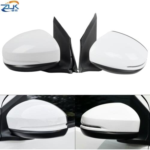 ZUK Left Right Outer Rearview Side Mirror Assy For HONDA CITY GM6 2015 2016 2017 2018 3-PINS Without LED / 5-PINS With LED Light