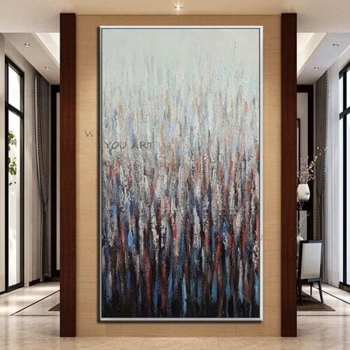 100% Simple And Stylish Nordic Modern Abstract Space Painting Industrial Style Decorative Office Restaurant Oil Mural Frameless