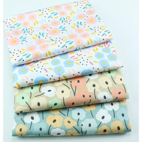 160cm*50cm little flowers cotton fabric DIY bedding apparel dress patchwork fabric kids handwork cotton cloth tecido