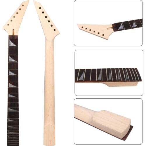 24 fret 25.5inch Electric Guitar Neck Mahogany Rosewood Fretboard Unfinished #j6