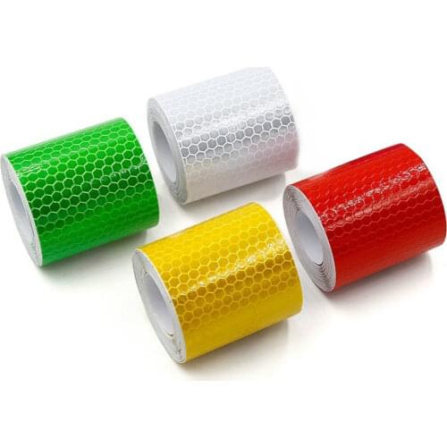 5cm*3m Safety Mark Reflective Tape Stickers Car-styling Self Adhesive Warning Tape Automobiles Motorcycle Reflective Film
