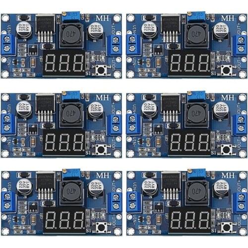 6 X Adjustable LM2596S DC-DC Down Converter, Down Voltage Regulator, Power Module, 36 V, 24 V, 12 V To 5 V, 2 A