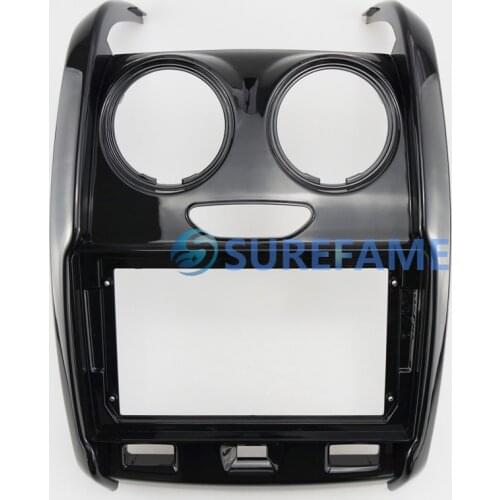 9 inch Car Fascia Radio Panel for RENAULT DUSTER 2015-2021 Dash Kit Install Facia Console Bezel Plate Adapter 9inch Cover Trim