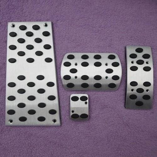 DEE Car Accessory Aluminum alloy Non-slip For TOYOTA ALPHARD VELLFIRE 2006-2016 Accelerator Brake Footrest Pedal Pads Stickers