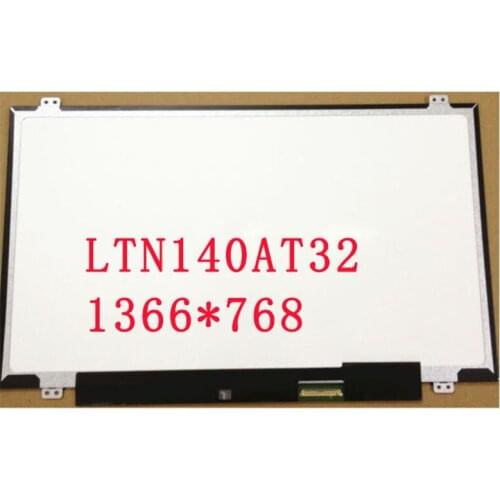 Free shipping 14.0inch slim LTN140AT32 LP140WH2 LTN140AT20 LTN140AT28 N140B6-L06 B140XW02 V.1 B140XW03 V.0 laptop screen