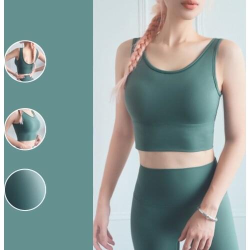 Yoga Bra Push Up Sexy Backless Bra Shockproof Gathering Fitness Underwear For Women Crop Top Sportswear Yoga Clothes Sports Bra