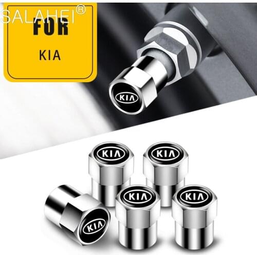For Kia Motors K2 K3 K5 Sportage 3 Sorento Ceed Cerato R Rio 3 4 K2 K3 X-Line Car Motorcycle Aluminum Alloy Wheel Tyre Stem Caps