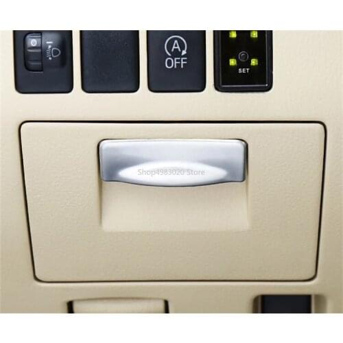 For Toyota Highlander Kluger XU50 2015 2016 2017 Console Storage Box Container Handle ABS Chrome Car Styling accessories 1pcs