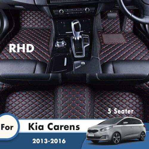 RHD Carpets For Kia Carens 2016 2015 2014 2013 5 Seater Car Floor Mats Custom Foot Pads Auto Accessories Interior Styling Rugs