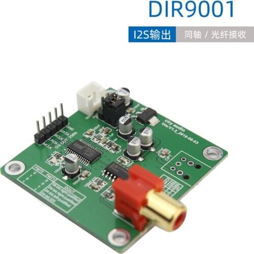 NEW HIFI DIR9001 module coaxial / optical fiber receiver SPDIF to I2S output 24bit 96khz