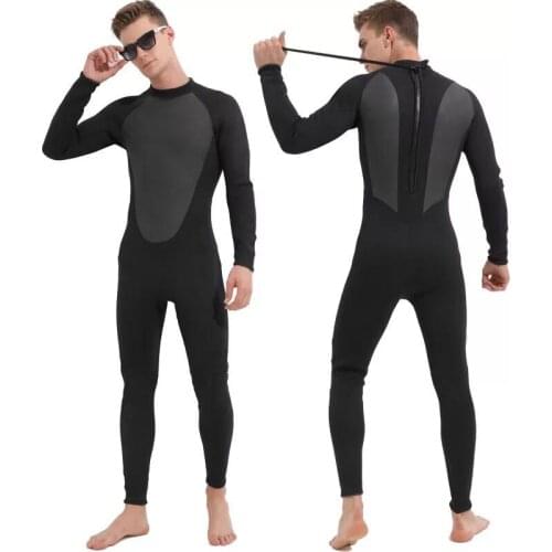 SBART Professional 3MM Neoprene Wetsuit One-Piece Full body For Men Scuba Dive Surfing Snorkeling Spearfishing Plus Size