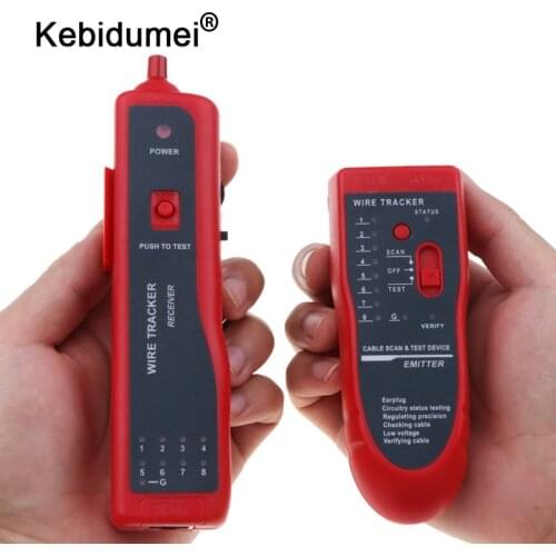 Original Cat5 Cat6 RJ11 RJ45 Telephone Wire Tracker Tracer Toner Ethernet LAN Network Cable Tester Detector Line Finder