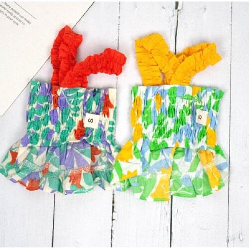 Small Dog Dress Skirt Summer Cat Puppy Doggie Costumes Chihuahua Yorkshire Pomeranian Poodle Bichon Shih Tzu Clothing Apparel