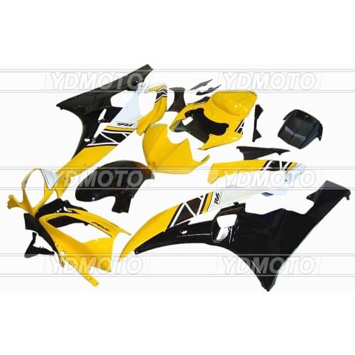 Premium For Yamaha YZF R6 2006 2007 Motorcycles ABS Fairings Covers Bodywork Fairing Kit YFZ-R6 06 07 YELLOW BLACK