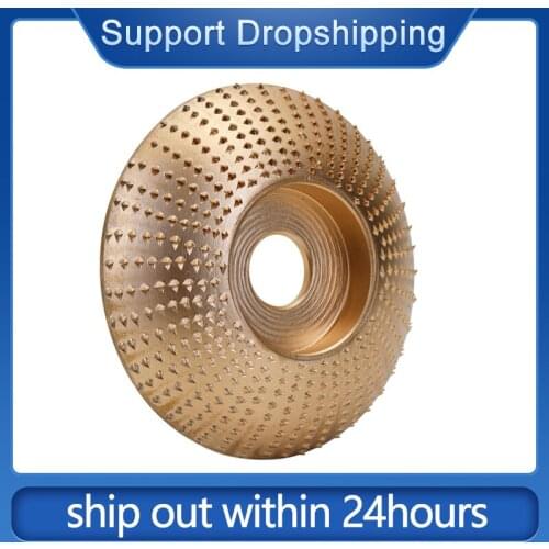 Wood Grinding Wheel Angle Grinder Disc Wood Carving Disc Sanding Abrasive Tool Bore Gold
