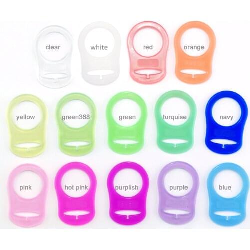 140 pcs food grade BPA Free silicone pacifier ring dummy ring mam ring adapter for NUK 13 color option