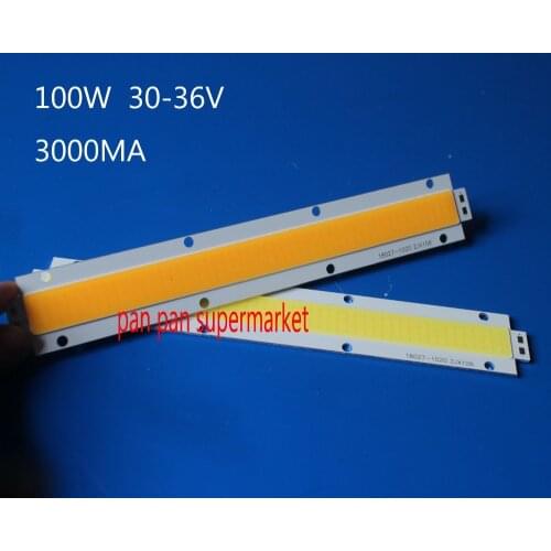 RUIOZHI LED 100W COB White Warm white light source lamp chip DIY 180x27mm 30-33V 10pcs