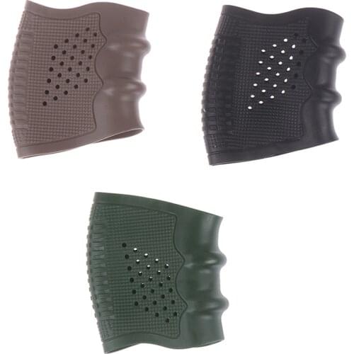 Tactical Anti-Slip Handgun Rubber Protect Cover Grip Glove Tactical Holster for Glock Hunting Black Gun Accesories 1pc