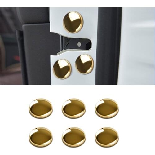 12pcs Car Door Lock Screw Protector Cover For Mitsubishi asx lancer outlander pajero EVO Car Accessories