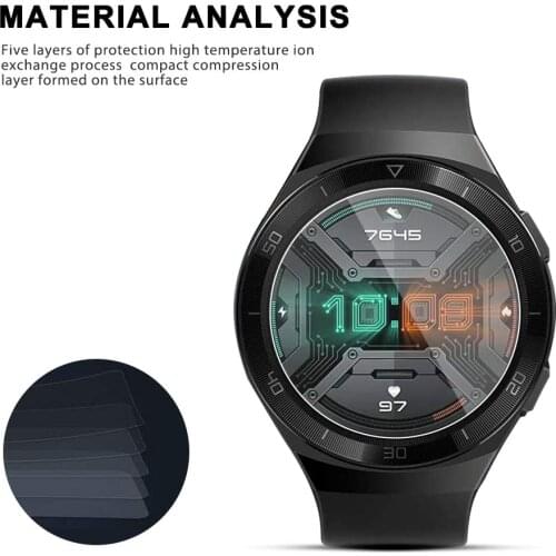 3PCS Tempered Glass For Huawei Watch GT2e HD Clear Premium Screen Protector Film For Huawei Watch GT 2e Sports Smart Watch