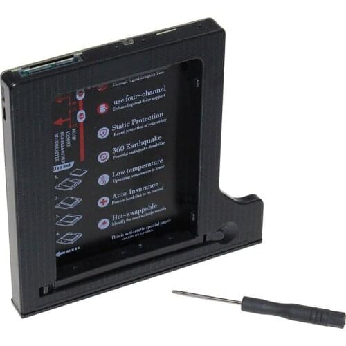 Hot Sale Hard Drive 1TB 2nd HDD Caddy SATA To SATA 2.5" SSD HDD Case For Laptop ODD DVD/CD-ROM Optibay
