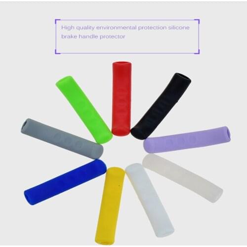 1 Pair Bicycle Brake Handle Cover Bike Brakes Silicone Sleeve Universal Type Brake Lever Protection Covers Cycling Accessory