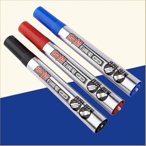 1-Piece Multifunctional Whiteboard Marker Pen Erasable White Board Pen with Spare Tip Refillable Markers School Office Supplies