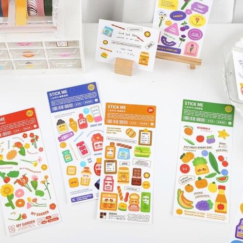 12packs/LOT enjoy your life series stationery sticker creative decoration DIY adhesive cute lovely paper self adhesive sticker