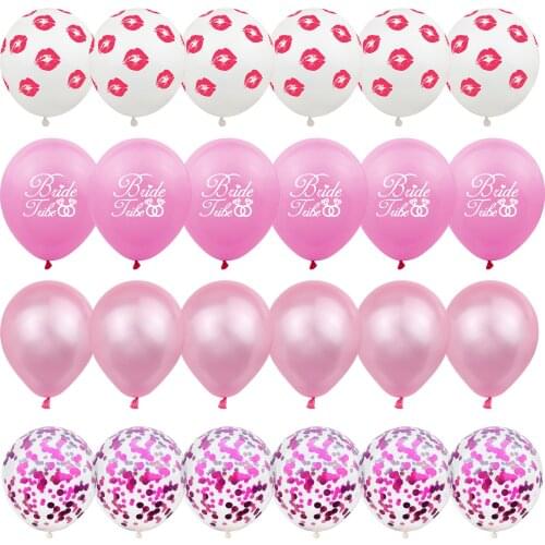 20pcs 12 inch Lips Bride Tribe Wedding Balloons Valentine s Day Proposal Decoration Wedding Party Balloons Wholesale