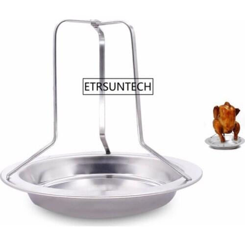 30pcs Barbecue Tools Chicken Duck Holder Rack Stainless Steel Grilled Chicken Plate Outdoor BBQ Grill Stand Roasting BBQ Rib