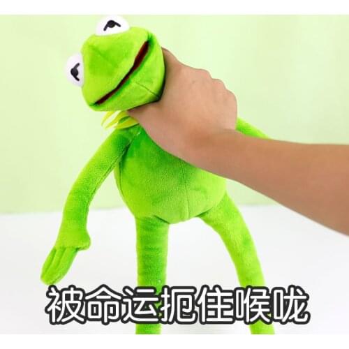 1pc 38cm Kermit Plush Doll Sesame Street Frogs Toy Stuffed Animal Soft Stuffed Toy Baby Doll Christmas Holiday Gift for Kids