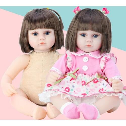 42cm Reborn Doll Lifelike Newborn Simulation Animals Baby Enamel Doll Toy For Girls Child Birthday Christmas Gifts