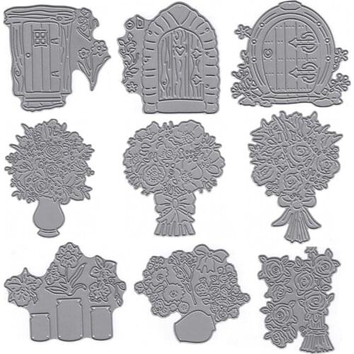 Arch Flowers Vase Metal Die Cutting Dies For Scrapbooking Embossing Decorative Crafts DIY Paper Cards New 2018 Diecut 9 Styles