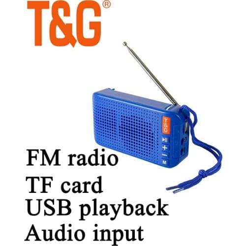 TG184 Wireless Bluetooth-compatible Speaker Solar USB Charging LED Flashlight Outdoor External Speaker Small Stereo FM Radio
