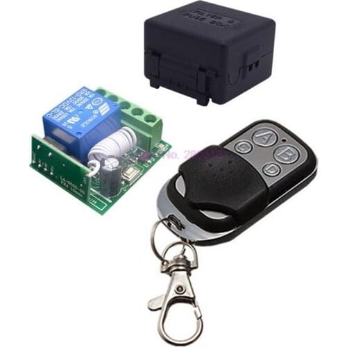 Dhl or fedex 50pcs 433Mhz Universal Wireless Remote Control Switch DC12V 10A 1CH relay Receiver Module with RF Remote