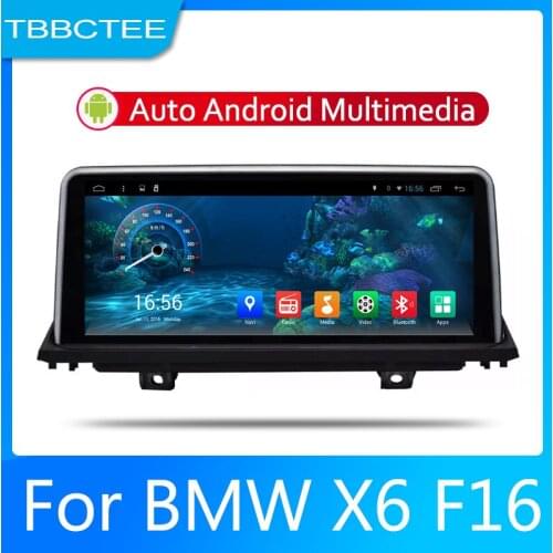 For BMW X6 F16 2014 2015 2016 2017 2018 1080P IPS LCD Screen Android 8 Core Car Radio BT 3G4G WIFI AUX USB GPS Navi Multimedia