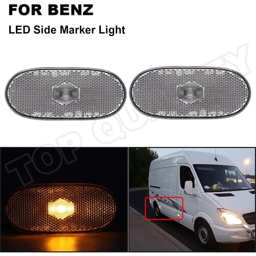 2x/6x LED Side Marker Light Turn Signal Light Panel Lamp For Mercedes For Benz Sprinter W906 2006-2013 For VW Crafter 2011-2016