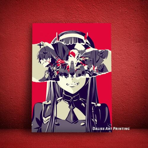 Canvas Anime Darling Franxx 002 Pictures Home Decoration Paintings Poster HD Prints Wall Art Modular Living Room Framed