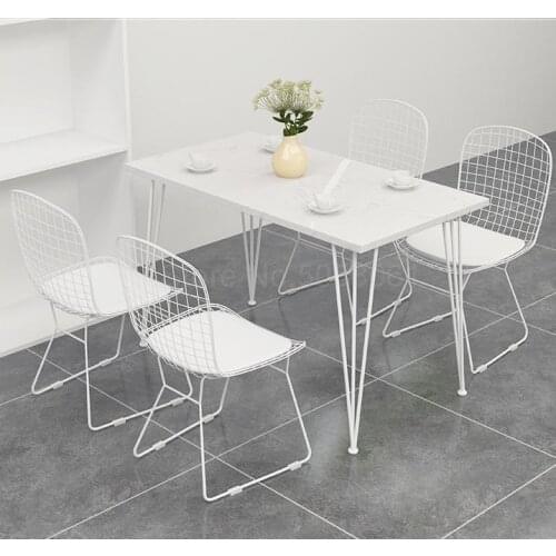 Milk tea shop cafe tables and chairs combination net red simple marble dining dessert shop casual restaurant tables and chairs