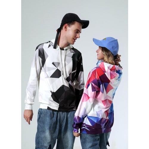 Couples who dress Autumn/winter Couple Hoodies for male hoodies loose hip hop instagram brand 3D printed hoodies for teenagers