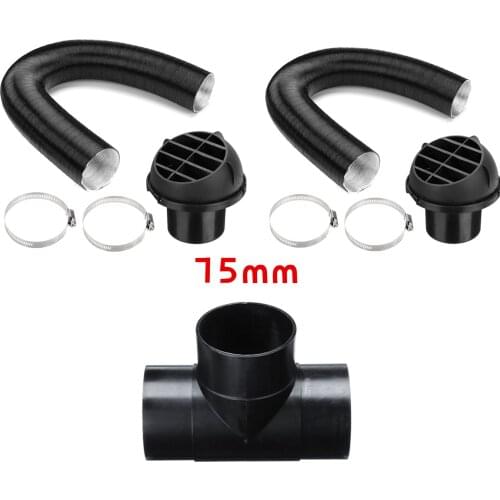 For Webasto Eberspacher For Propex Diesel 2-8KW Heater T / Y piece Warm Air Outlet Vent Hose Clips Car Auto Heater Pipe Duct