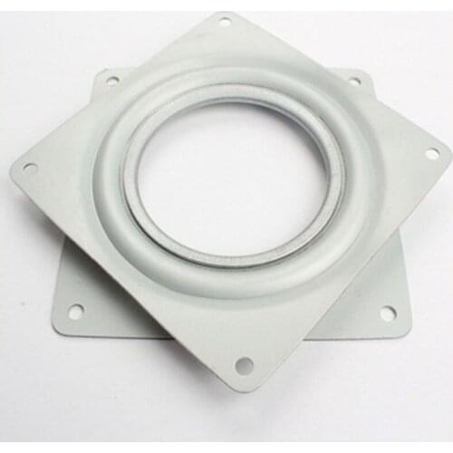 Desk Bearing Hardware Fitting Plates Display Stand Iron White Furniture 360 Degree Rotating For Dining Table Turntable