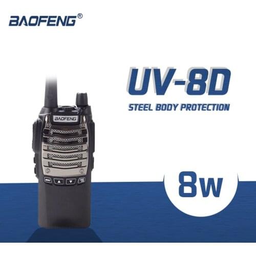 2021 New Baofeng UV-8D Two-way CB Ham Radio 8W Walkie-talkie Kendo Mask Tough Design Style Long-distance Powerful Portable