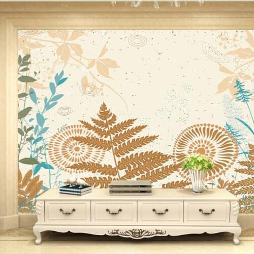 Custom Wallpaper 3D Floral Flowers Wall Painting Pastoral Living Room Bedroom Decor Papel De Parede Photo Papier Peint Mural 3D
