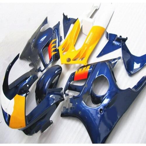 Dor-quality Motorcycle Fairing kit for honda CBR600F3 97 98 CBR600 F3 CBR 600F3 1997 1998 ABS Blue yellow white Fairings set