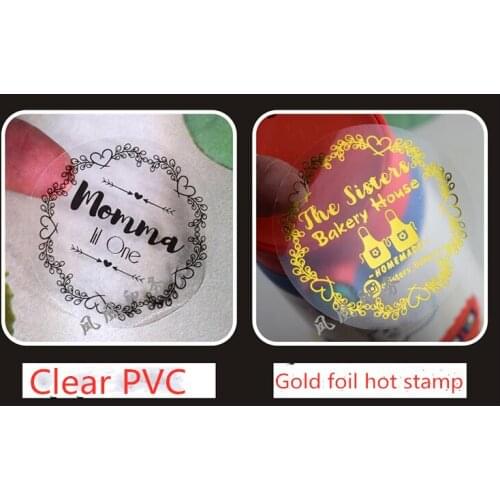 Personalized Vinyl Stickers Custom Made Any Name, Your Text Gold foil hot stamp