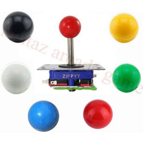 Seimistu Arcade zippyy joystick DIY plain top Ball 2/4/8 Way Joystick Fighting Stick Parts for Game Arcade Fighting Competition